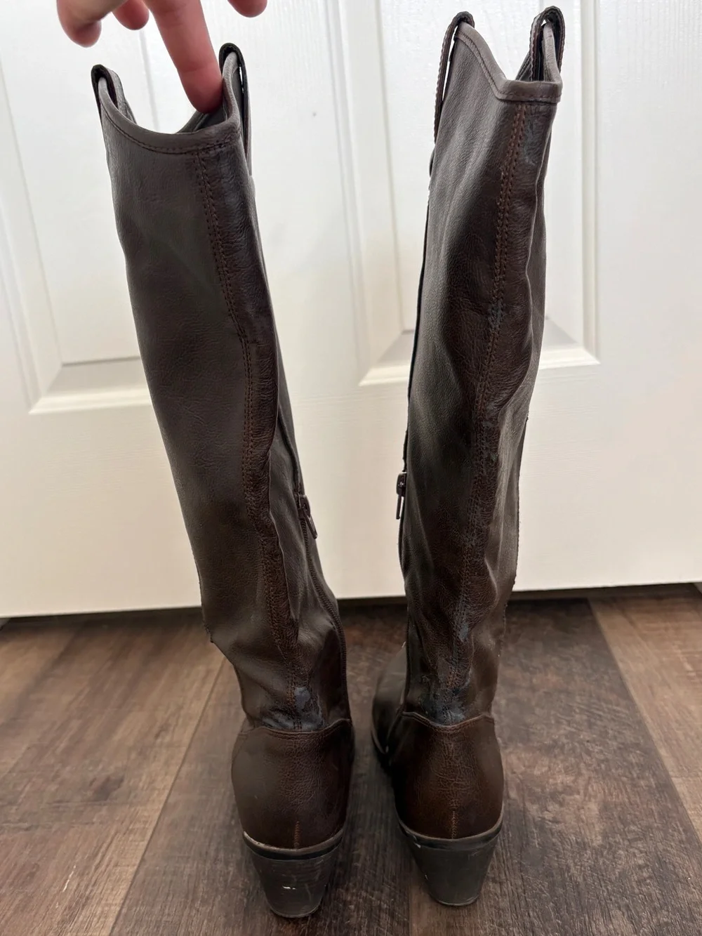 Mossimo Supply Co Dark Brown Western Cowgirl Boots
